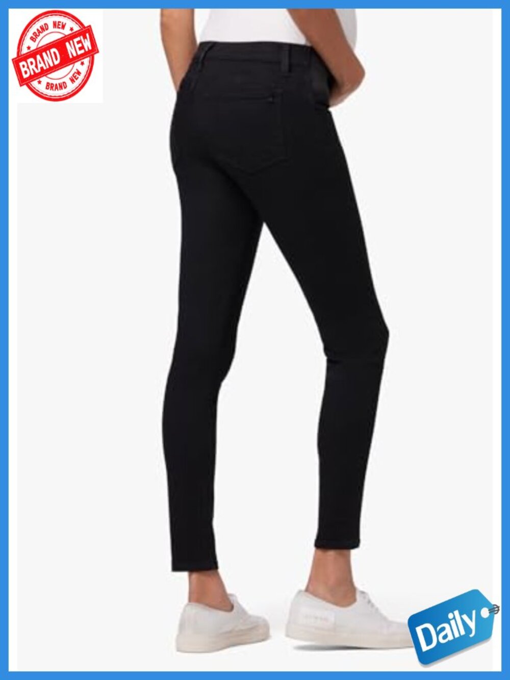 Maternity Skinny Ankle Jeans, Mid-Rise, Sculpting Stretch Denim, 28 - Picture 2 of 6